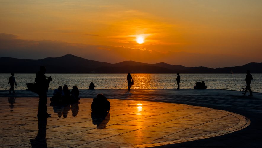 zadar, zalazak sunca