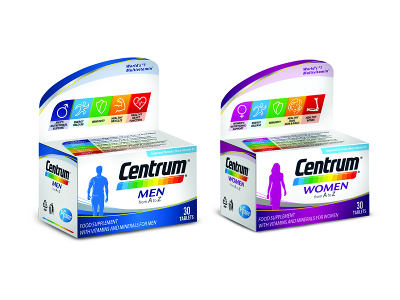 Centrum Men i Centrum Women vitamini