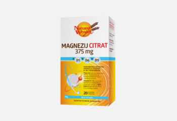 Natural Wealth® Magnezij citrat 375 mg + B1 + B6 + B9