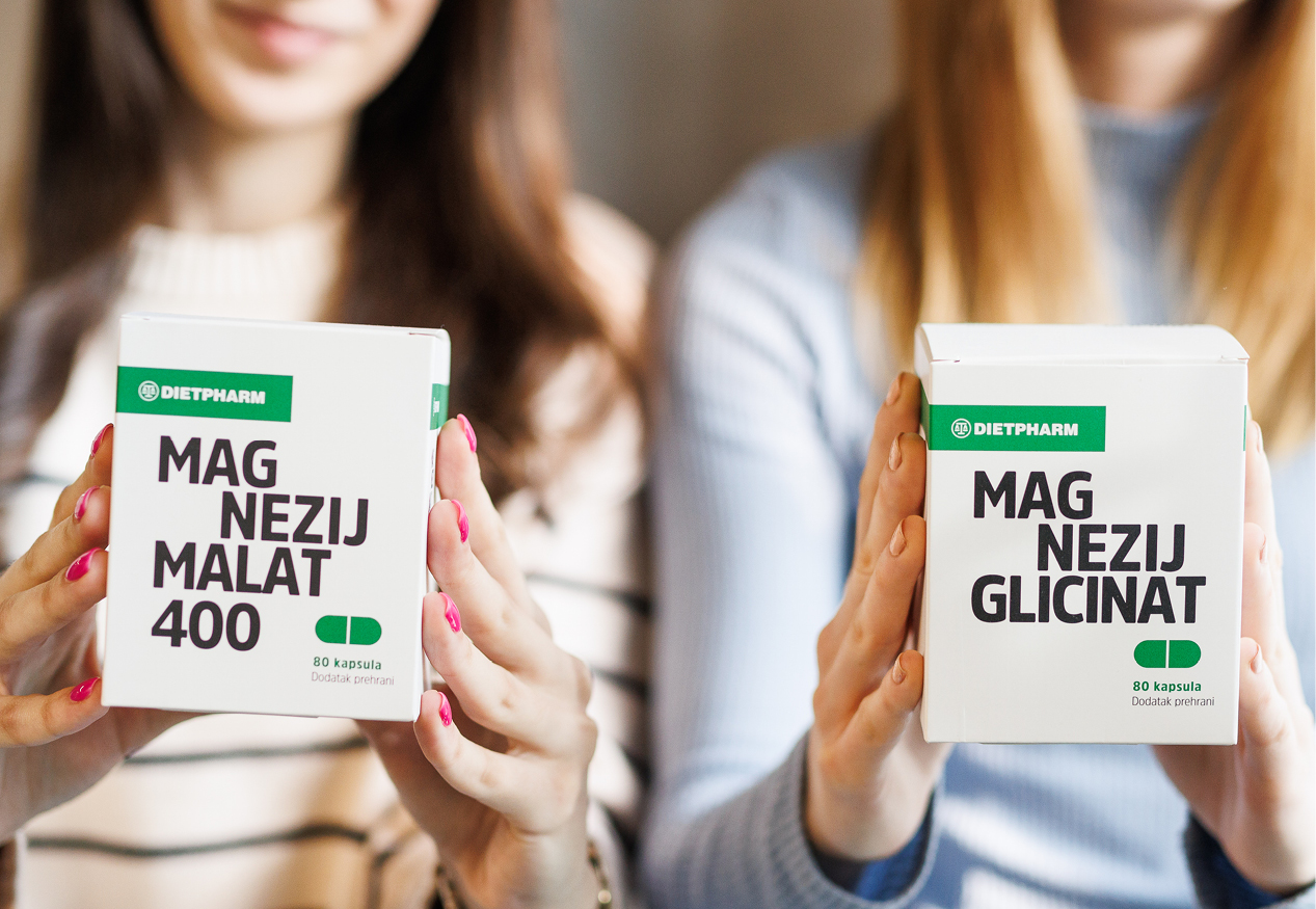 Magnezij Citrat Magnezij Malat Magnezij Glicinat- Dietpharm dodatak prehrani